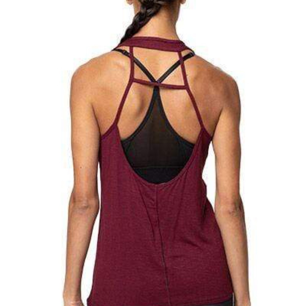 ** SOLD**  NWOT Whisper Susan Tank (S, Dark Wine)